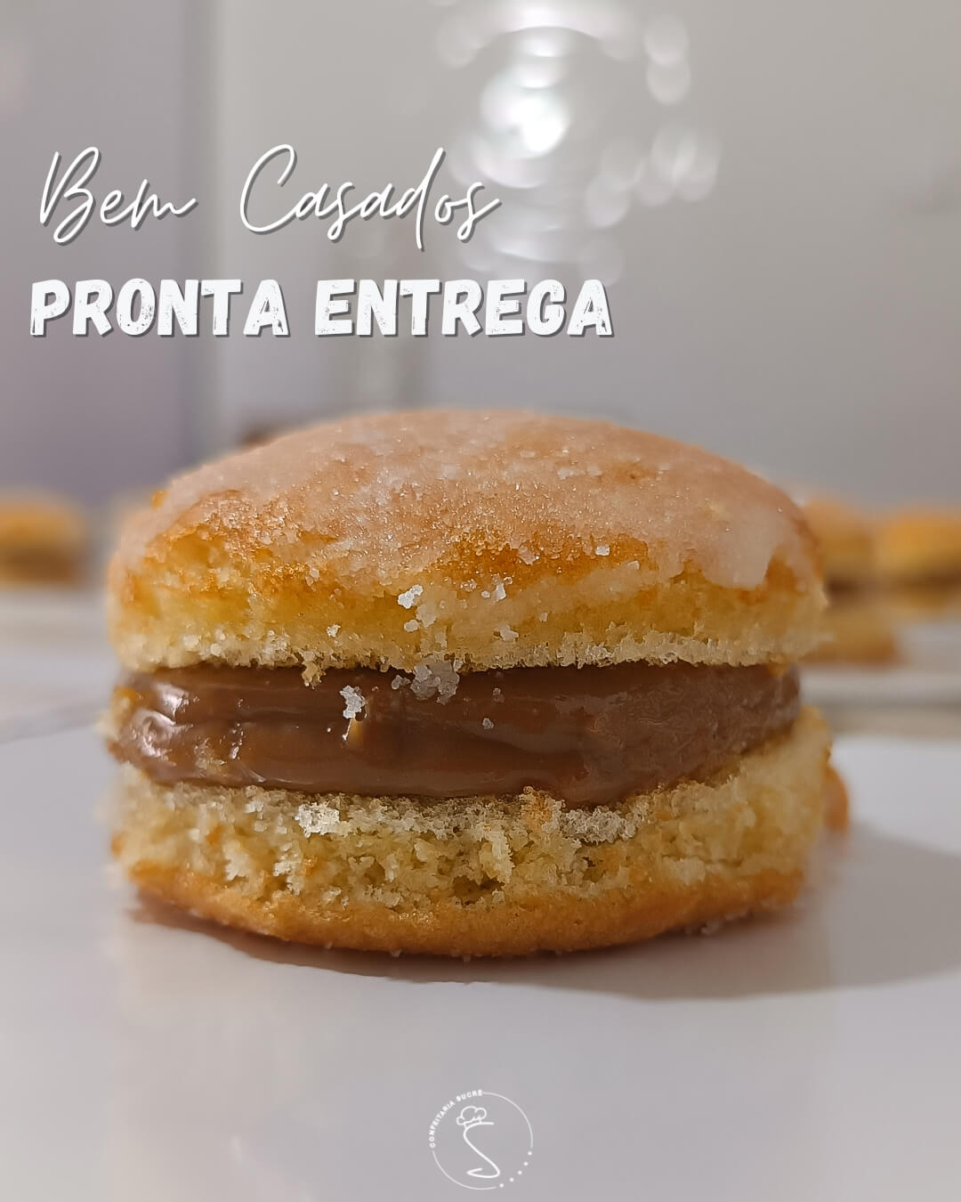 Bem casados com doce de leite artesanal