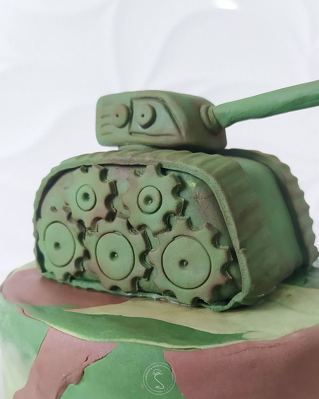 Bolo personalizado tanque de guerra